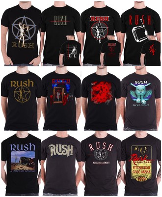 Official Rush T Shirt 2112 star man band logo tour fly by night