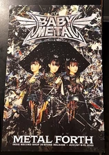 BABYMETAL Metal Forth Band Poster Release Promo Baby 11 X 17" Kawaii Metal J-Pop