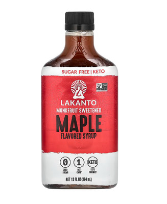 Lakanto, Maple Flavored Syrup, Sirup mit Ahorngeschmack, 384 ml