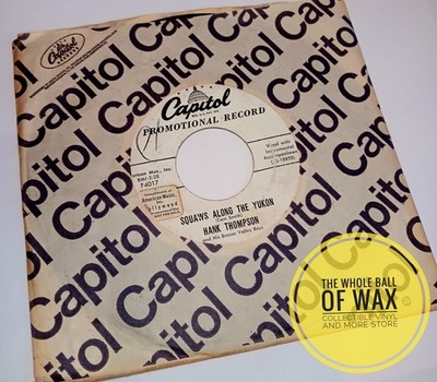 Hank Thompson   Squaws Along The Yukon / Gathering Flowers 7'' 45rpm Single Promo