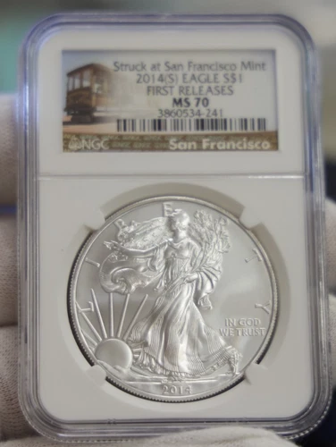 2014 S US Silver Eagle $1 NGC MS70 SF First Releases