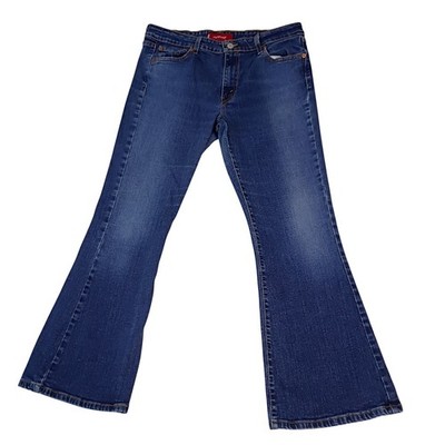 Levis 519 Low Flare Jeans Juniors 13 JR S Fits 33x29 Blue Medium Wash Denim Y2K