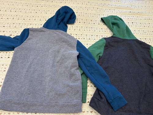 Boys 8 hoodie sweatshirt lot tek gear ultrasoft fleece color block - Picture 4 of 4
