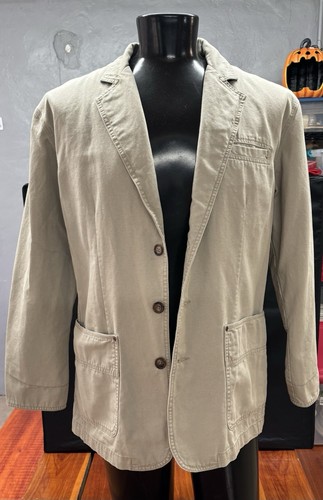 Pendleton RN29685 Men’s Blazer Coat Jacket Cotton Size Large Beige Khaki - Picture 11 of 12