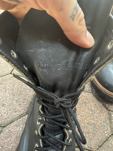Redwing 2218 Black Steel Toe Men's Size 13 E Leather Logger Boots ANSI Z41 PT91 - Picture 4 of 9