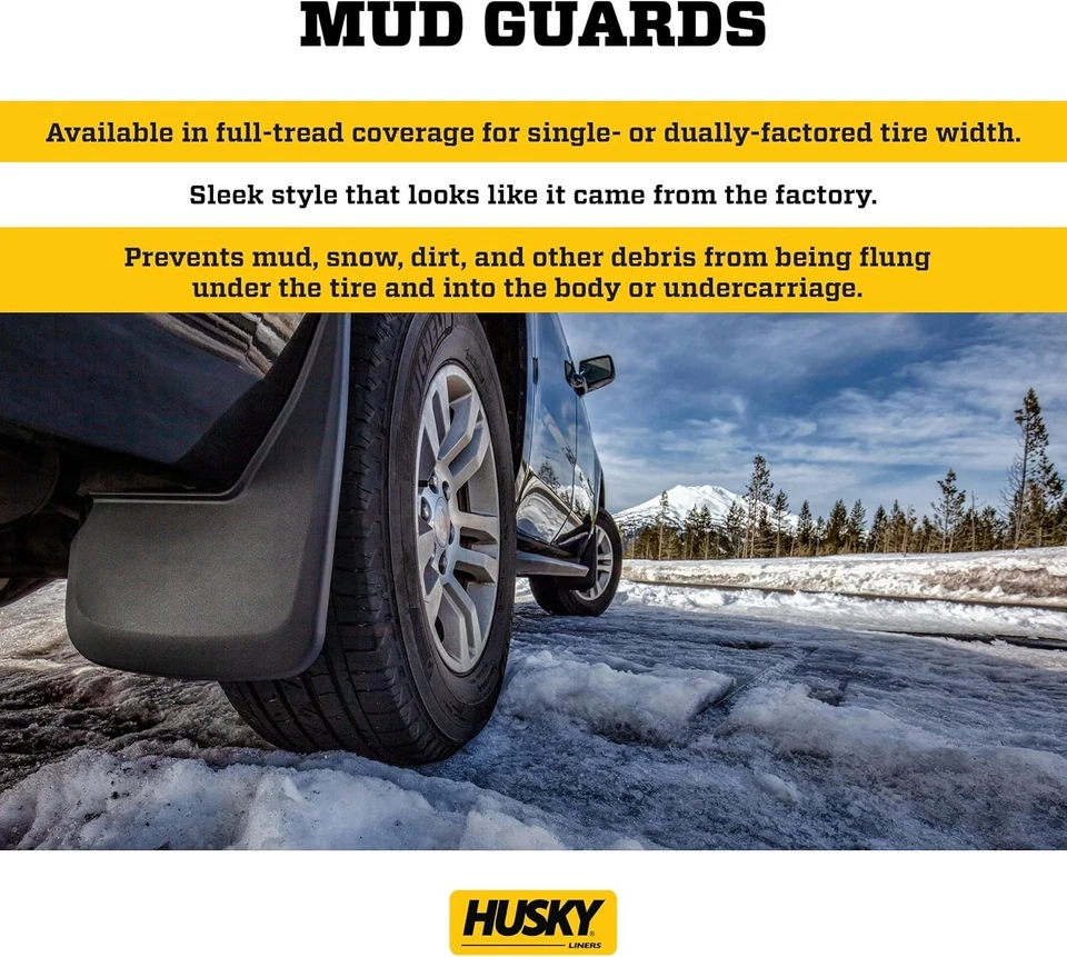 Husky Truck Front Mud Flaps Splash Guards for 2015-22 Chevy Colorado/GMC Canyon Foto 3 de 4
