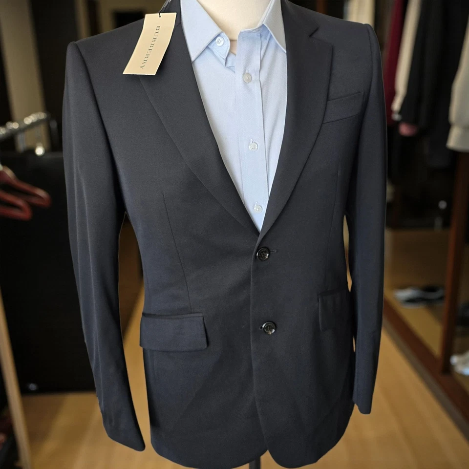 New Burberry London Milton Blazer Full Canvas 38r Made In Italy Black 48it $1395 - Image 3 of 4
