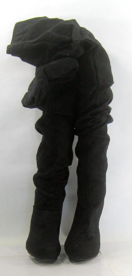 Nuevas Botas Michael Antonio NEGRAS 5" Tacón Alto Sobre la Rodilla Mujer Talla 5 Foto 3 de 4