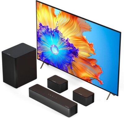 Ultimea Poseidon D50 5.1 Virtual Surround Sound Soundbar Subwoofer