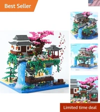 Unique Suspended Sakura Tree House Kit - 3320 Pcs with Music & Gift Packaging