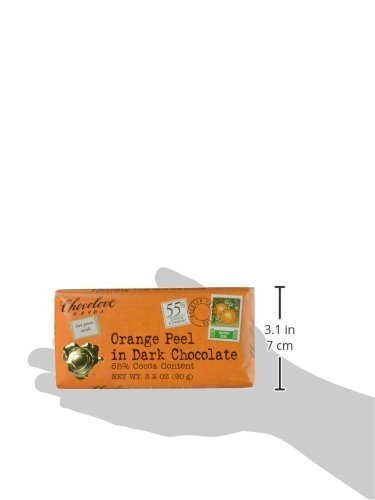 Chocolove Orange Peel in Dark Chocolate Bar, 3.2 Ounce - Picture 3 of 3