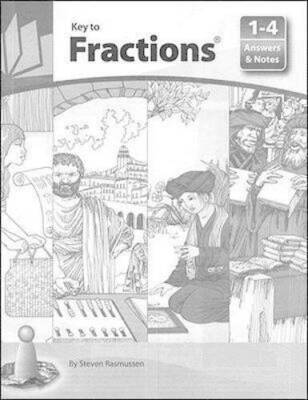 Key to Fractions: Answer Key and Notes (for Books 1-4) - Paperback - GOOD
