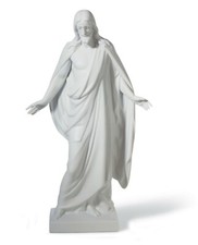 LLADRO, CHRISTUS, JESUS #18217, BIANCO OPACO, NUOVO, COME NUOVO E IMBALLATO!