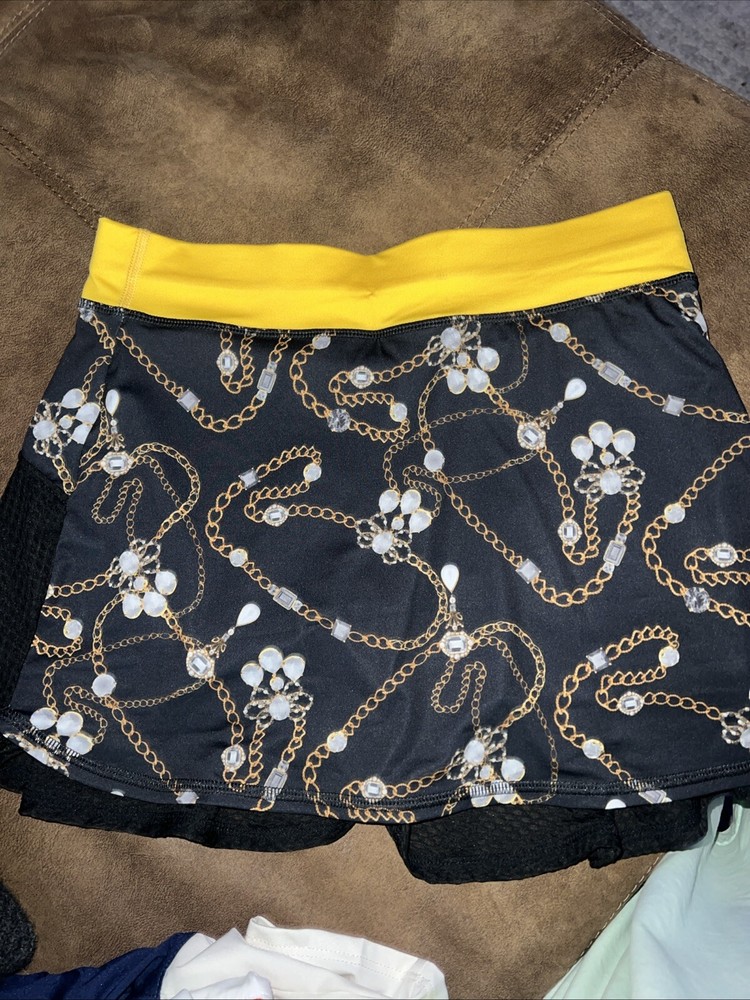 Women's Athletic Tennis Skirt with Built-in Shorts