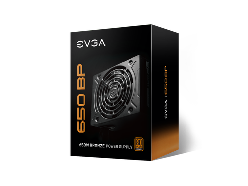 EVGA 650 BP, 80+ BRONZE 650W, 3 Year Warranty, Compact 120mm Size, Power Supply - Afbeelding 7 van 7