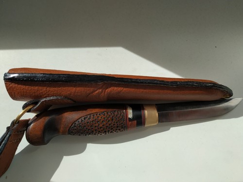 Finnisches Pukko Jagdmesser mit Scheide | Handarbeit - Bild 5 von 8