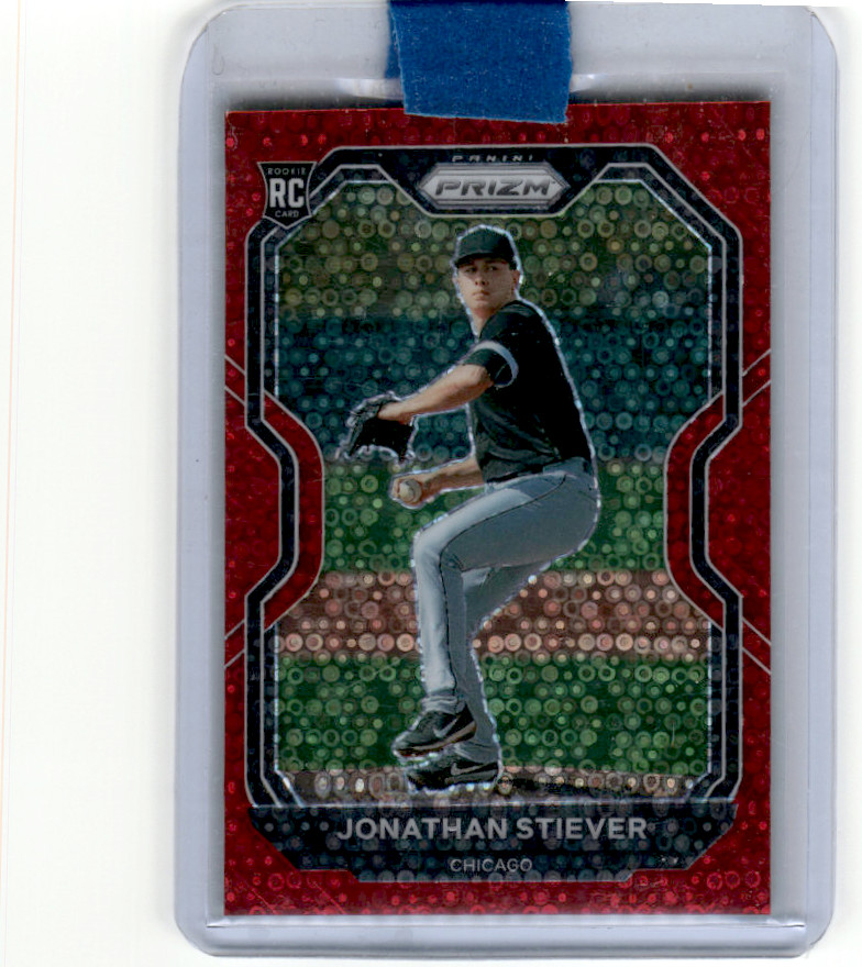 2021 Panini Prizm Red Donut Circles Prizm #68 Jonathan Stiever   SN99