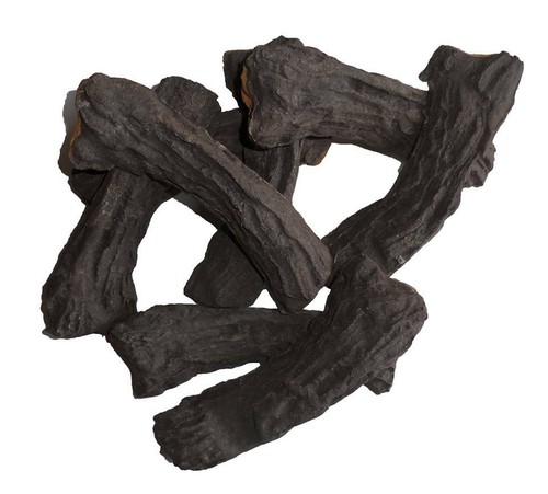 Replacement Gas Logs Living Flame Coal Fire Ceramic HD Faux Log Cast Coal Sets - Picture 25 of 91