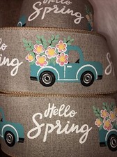 Hello Spring Member's Mark 2.5" Wide x 10 Yards Wired Ribbon New