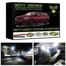 White LED interior lights package kit for 2011-2024 Dodge Durango 3014 SMD +Tool