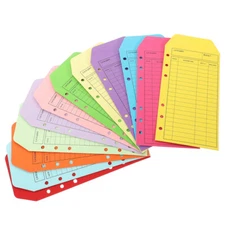 12PCS Binder Budget Envelopes Budget Envelopes Holes for Cash Budgeting
