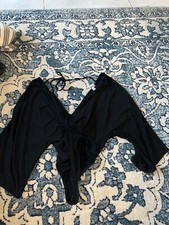 ASOS Womens Black V-Neck Long Sleeve Bodysuit Sz 8 US