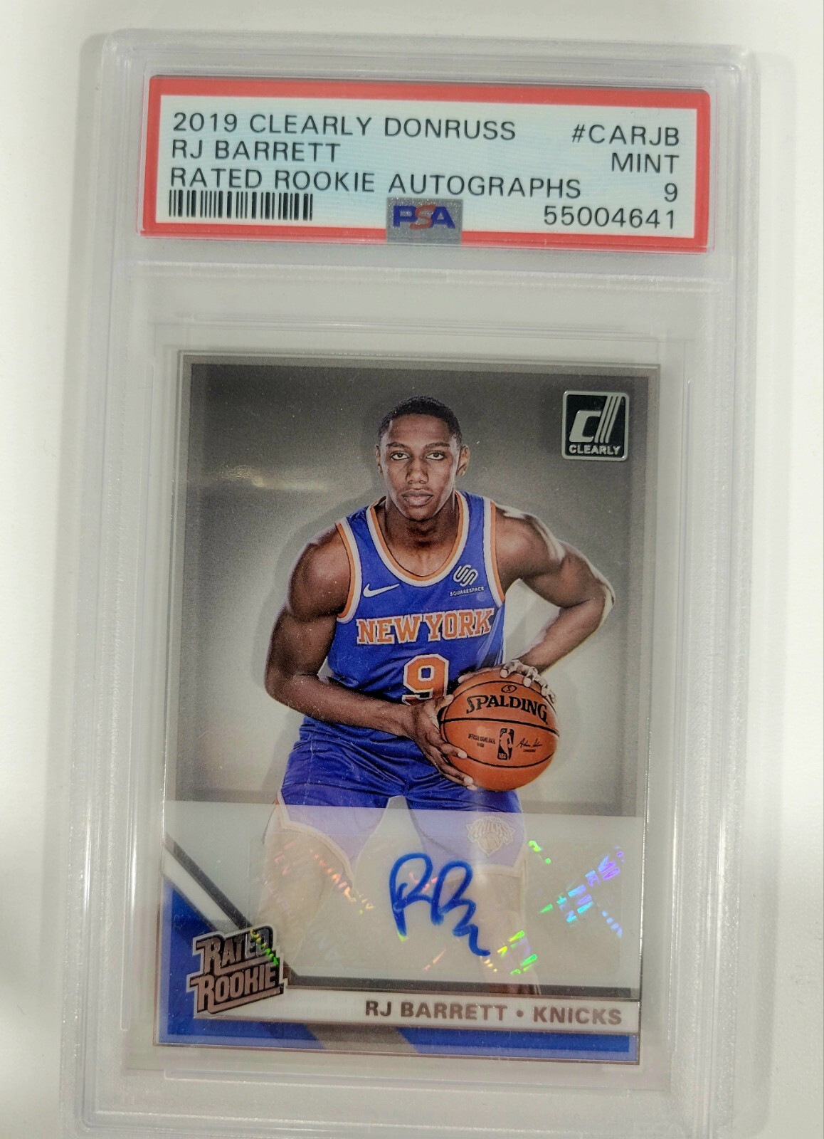 RJ Barrett /5 サインカード（RJ BARRETT one and one patch auto 5 