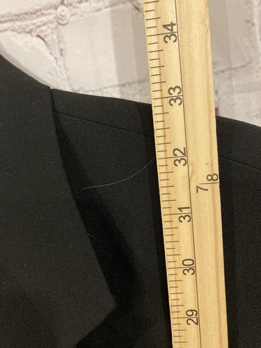 EVAN PICONE Hombre Traje Negro Chaqueta Deportiva 100% Lana EE. UU. Talla-uso Medidas - Imagen 6 de 11
