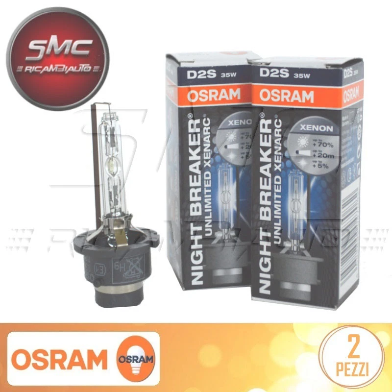 Paire Lampes OSRAM Night Breaker Unlimited Xenarc Xénon 66240XNB D2S 85V 35W - Photo 1/1