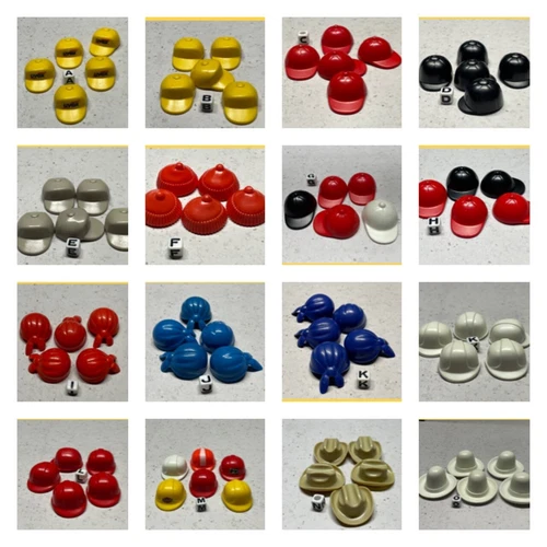 Playmobil Hats Lots 5 Baseball Knitted Bandana Helmets Cowboy Tall Round Riding