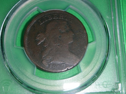 1807/6 Draped Bust Large Cent 1C -PCGS VG det. -Strong Rev , Choice color. - Picture 3 of 4