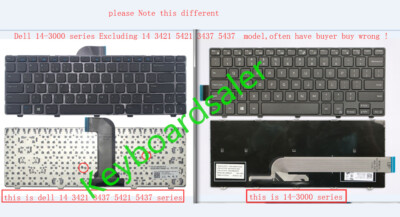 Replacement Keyboard For Dell Inspiron 14-3000 Series Laptops (3451, 3452, Etc.) - Spanish Layout