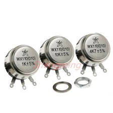 2PCS WX110(010) 1W 100R~22K 1K 2K2 10K Single-circle wire wound potentiometer