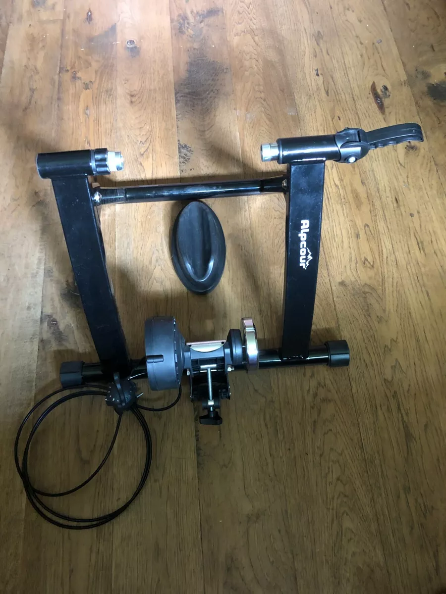 Alpcour magnetic bike store trainer stand