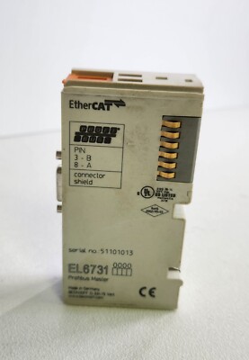 Beckhoff  EL6731 EtherCAT 1-Channel Communication Interface PROFIBUS Terminal