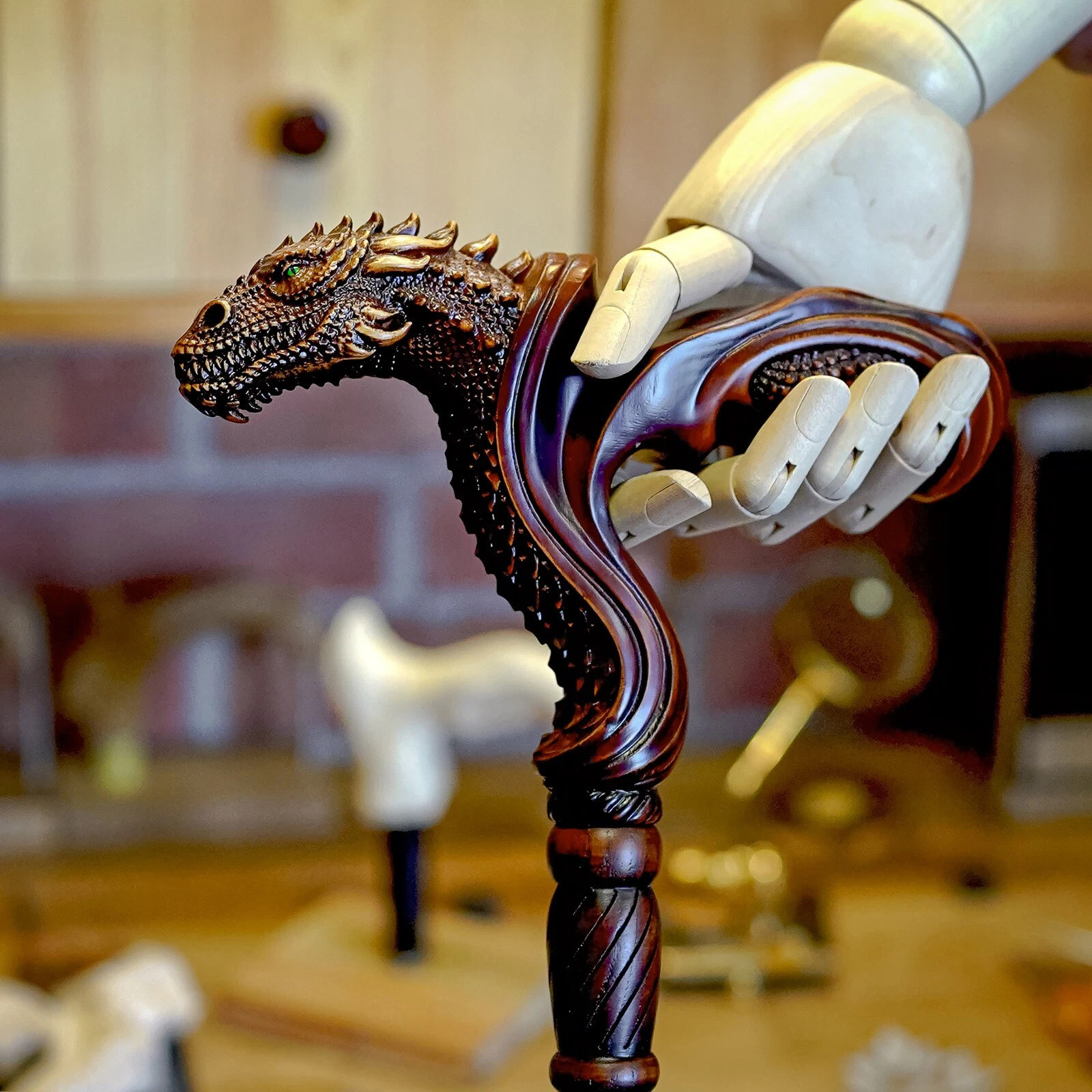 Dragon Head Walking Stick Cane