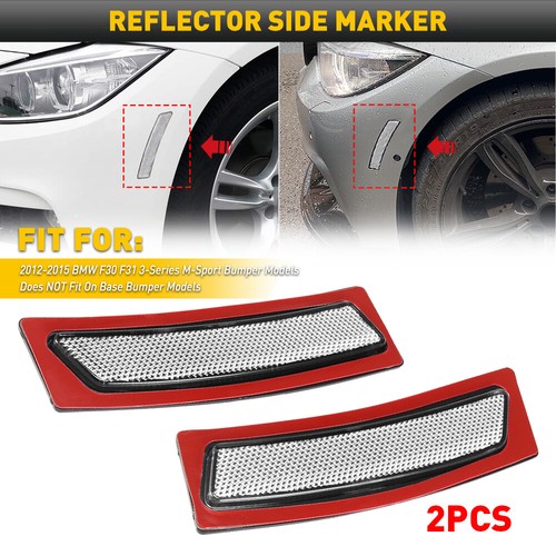 Evan-Fischer Front Bumper Reflector - Right Side For 2012-2015 BMW 3-Series Sedan (320i, 328i, 335i) - View #8