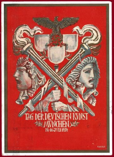 German Third Reich postcard - German Art Day München 1939