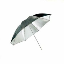 33" 83cm Photo Studio Flash Light Reflector Reflective Black Silver Umbrella