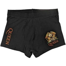 Queen Classic Crest Black Unisex Boxers NEW OFFICIAL