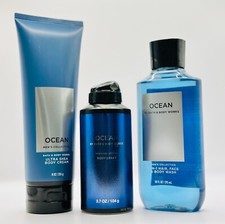 Bath and Body Works Ocean For Men Full Size Body Cream Body Spray Body Wash