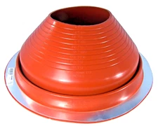 #8 (7" to 13") Dektite PIPE FLASHING: Red High Temp Silicone Pipe Boot DF208RE
