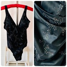 Miraclesuit Black 1-Piece Ruched Size 16 Draped