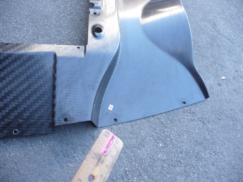 McLaren 675LT P11 GTR Rear Diffuser Cover Shield Carbon Fiber Fibre 11A7977RP OE