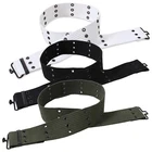 Military Canvas Pistol Belts w/ Metal Buckles - Up to 42" Adjustable G.I. Belt