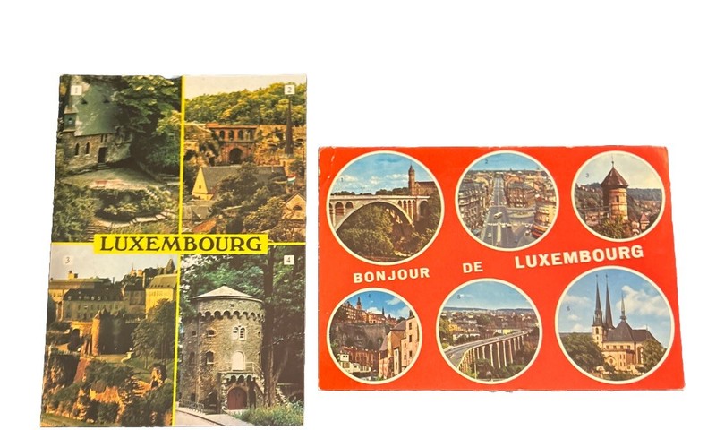 Vintage Luxembourg Postcard- Famous Places