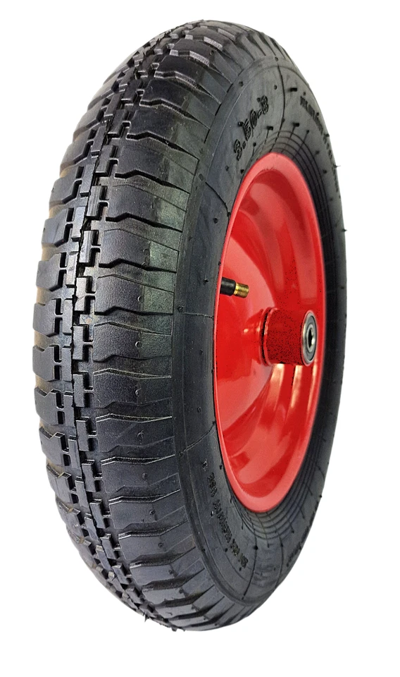 Ersatzrad Schubkarrenrad 3.50-8 Schubkarre 365mm Rade 2PR Reifen Luftrad Felg - Bild 4 von 4