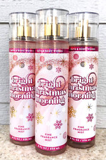 Bath  Body Works BRIGHT CHRISTMAS MORNING Fine Fragrance Mist 8oz LOT/SET of 3