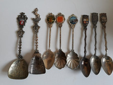 lot de Petites Cuillères de Collection Souvenir en métal