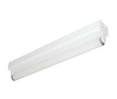 AFX Lighting 24-Inch Multi-Volt 1-17 T8 Light Strip, White Enamel Steel Chassis